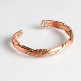 Magnetic Bracelet, Sergio magnetic cuff bracelet, magnetic bangle bracelet copper sage brushed 568