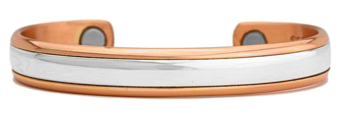 Magnetic Cuff Bracelet - Sterling & Copper (750)