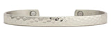 Magnetic Cuff Bracelet - Textured Silver (753)
