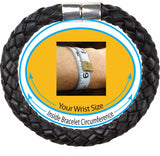 Suk magnetic leather bracelet