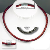 Magnetic Therapy Leather Necklace